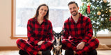Cozy Dog and Owner Matching Pajamas for Family Photos