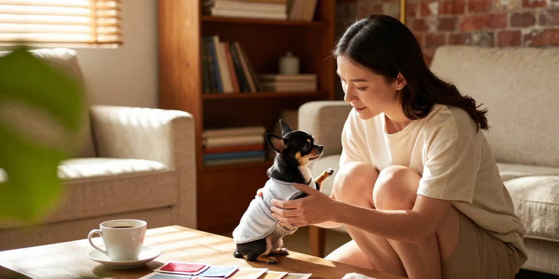 Cozy home fitting, best fabric for dog pajamas, organic cotton comfort 