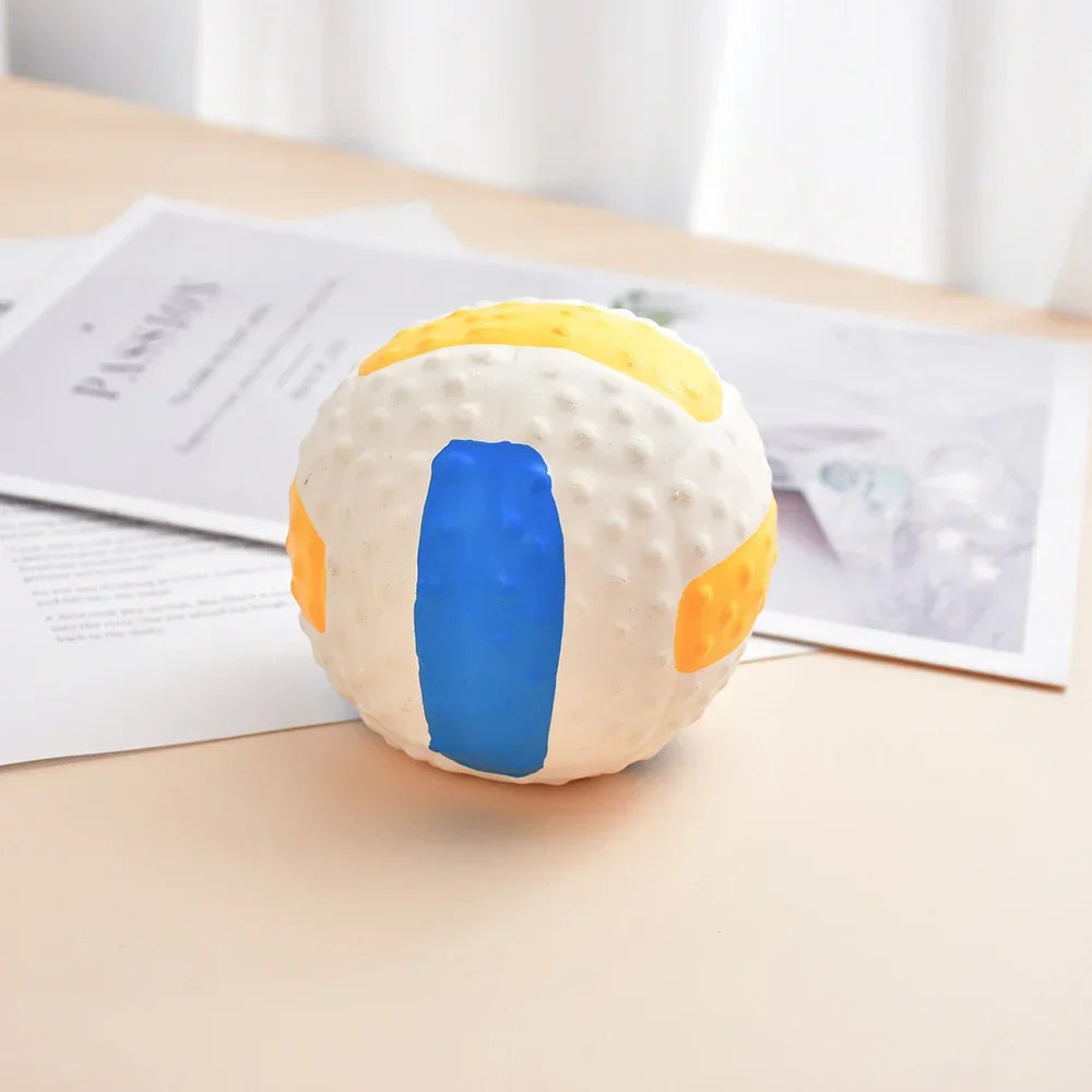 Soft Latex Squeaky Dog Toy Balls
