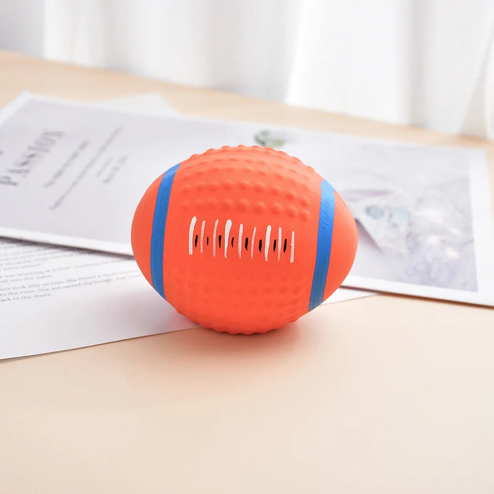 Soft Latex Squeaky Dog Toy Balls - Bouncing Fetch Set (3-Pack Variety)