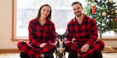 Cozy Dog and Owner Matching Pajamas for Family Photos