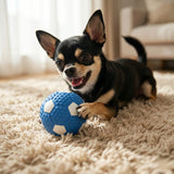 Soft Latex Squeaky Dog Toy Balls - Bouncing Fetch Set (3-Pack Variety)