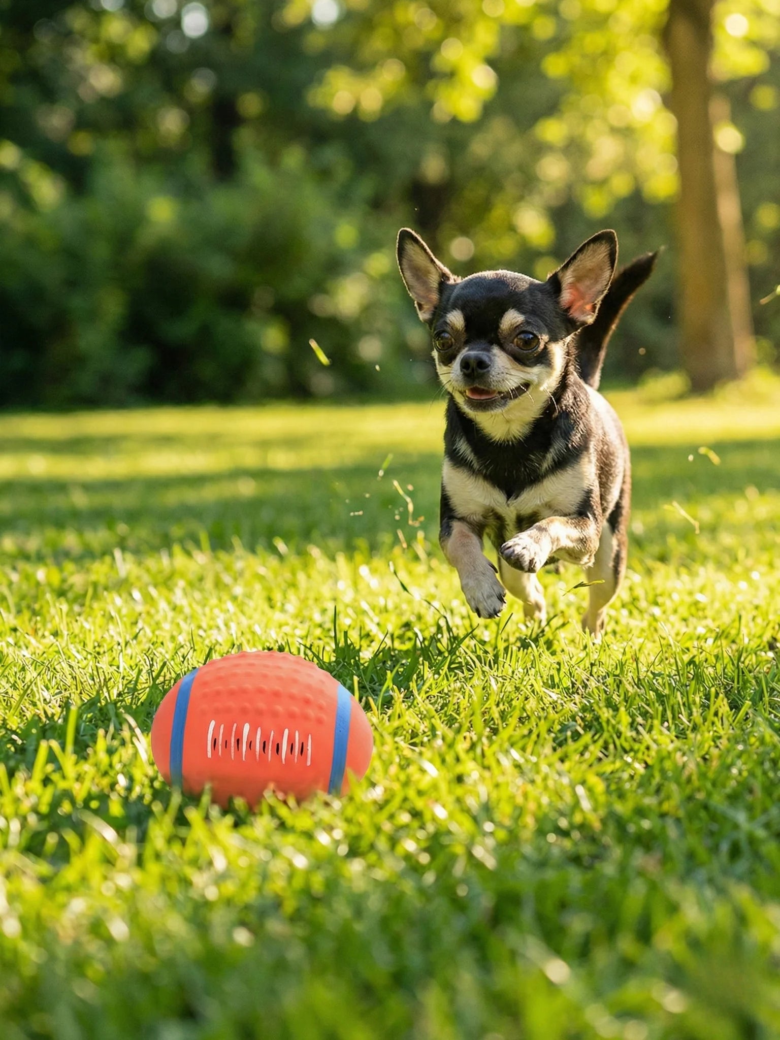 Soft Latex Squeaky Dog Toy Balls - Bouncing Fetch Set (3-Pack Variety)